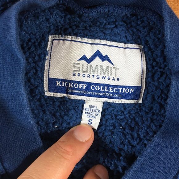 VTG NCAA Illinois Summit Sportswear Kickoff Collection Sherpa Sweater Men sz S - Picture 3 of 7